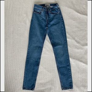 Everlane High Rise Mid Blue High waisted jeans 24